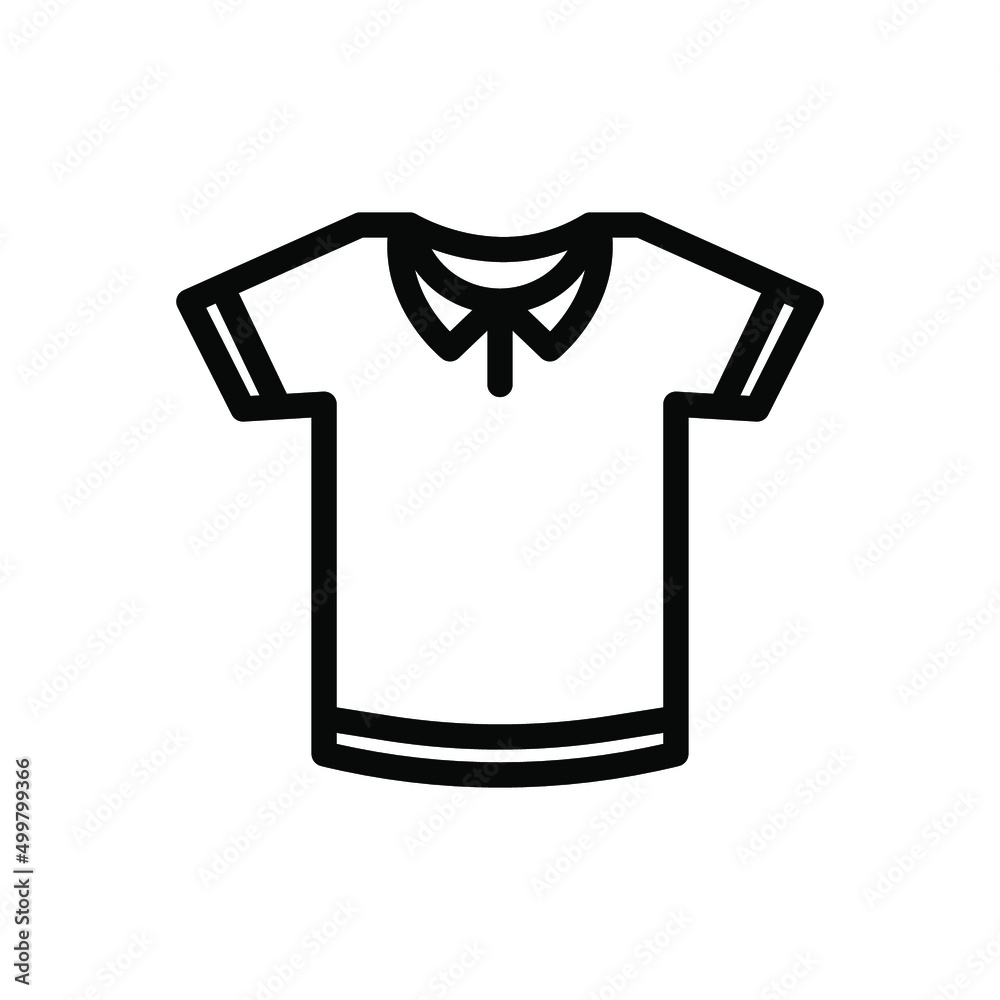 Collared T-shirt isolated icon design template Collared T-shirt isolated icon design template
