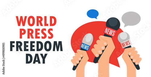 World press freedom day, vector illustration for poster, banner,print, web.