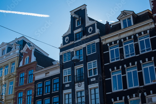 facades of old houses in the Netherlands 