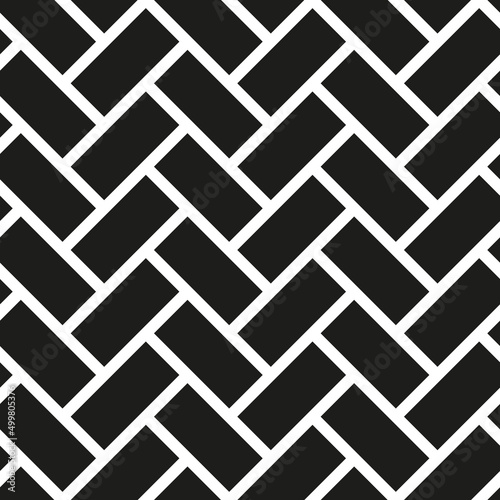 Herringbone parquet laminate floor wall texture. Vintage herringbone wooden floor seamless pattern