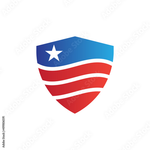 American shield logo design