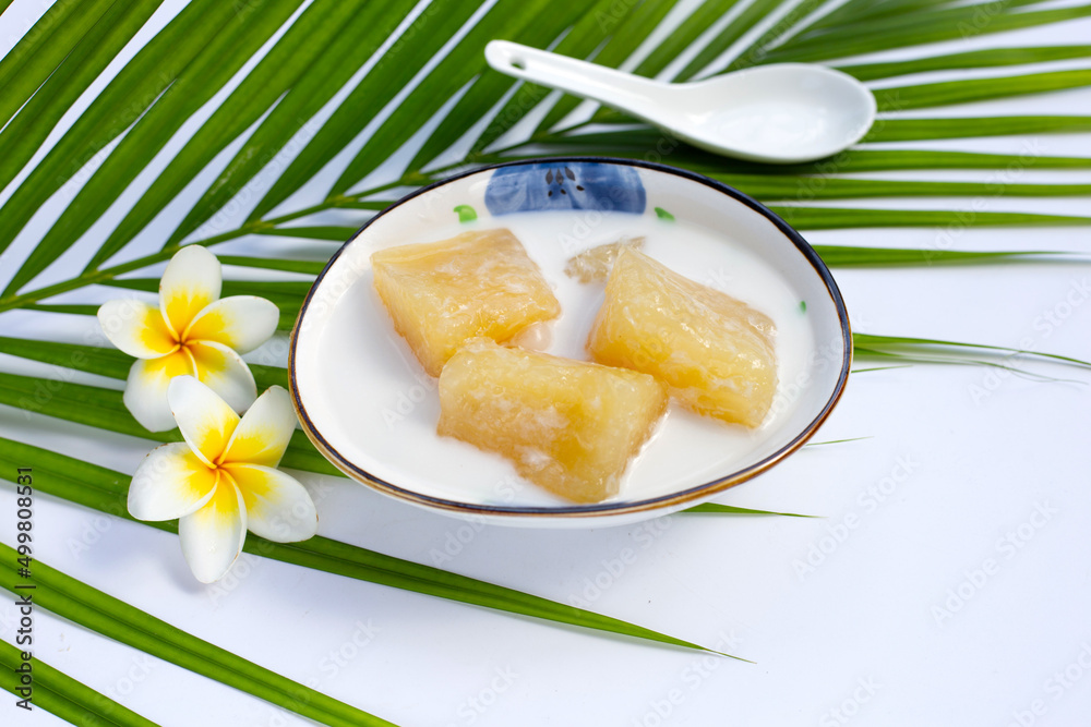 Tapioca in syrup with cocont milk Tapioca in syrup with cocont milk