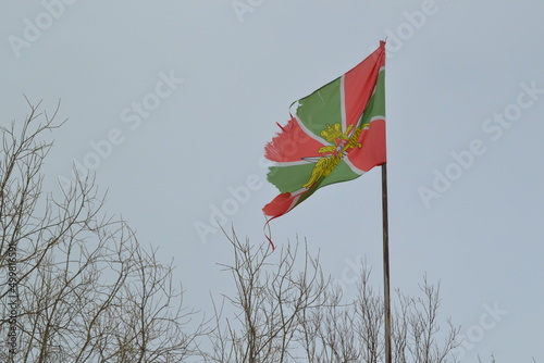 red and green flags photo