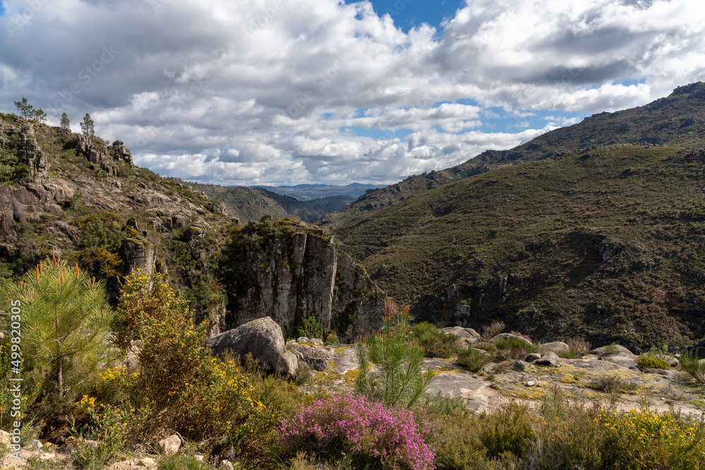 landscape in the Peneda-Geres National Park in northern Portugal