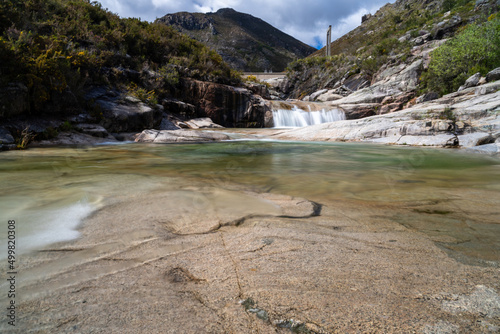 the waterfalls at the Seven Lagoons in the Peneda-Geres national Park photo