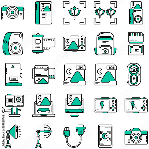 photography icon set