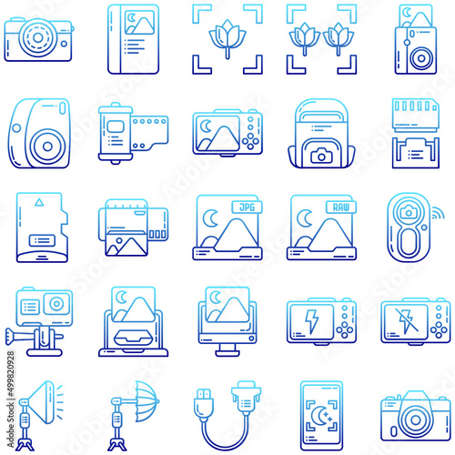 photography icon set