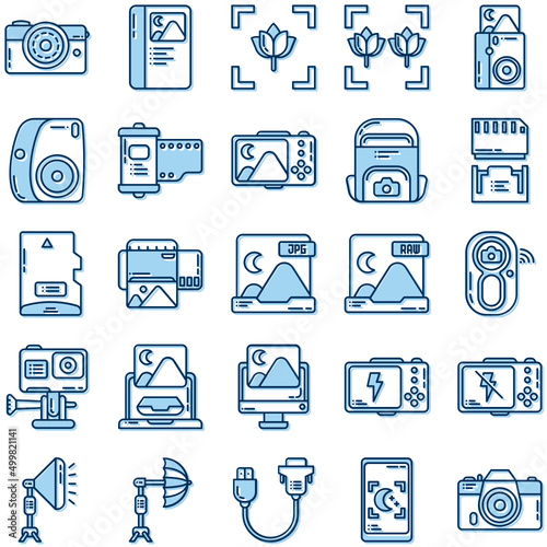 photography icon set