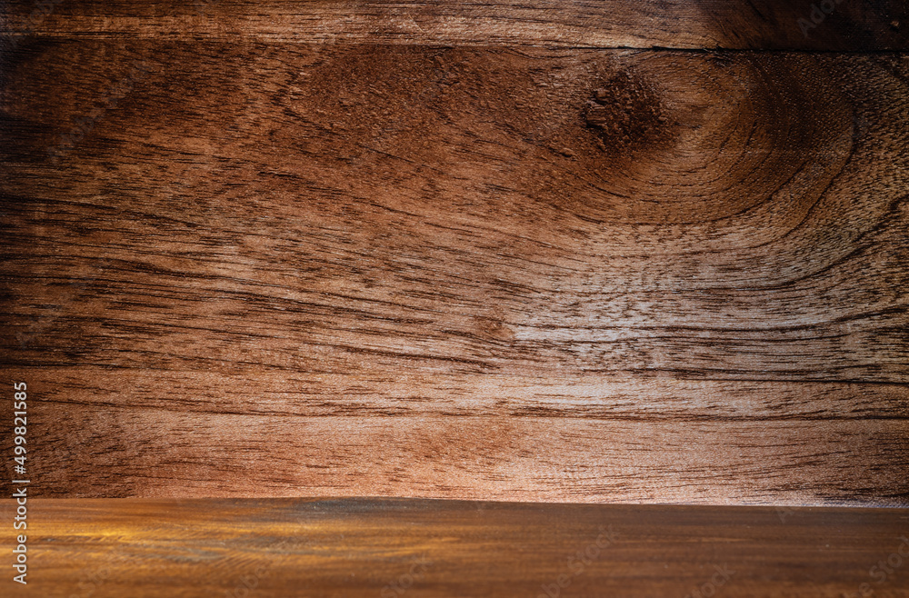 Obraz premium tło z brązowego drewna do projektu