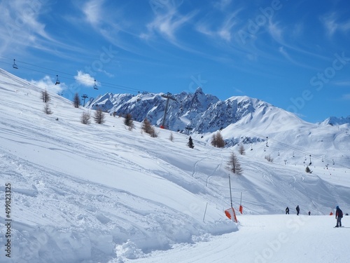 Snow Mountains Landscape
