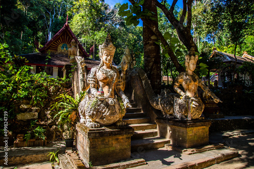 Wat Pha Lat or Wat Palad, old temple in jungle, Chiang Mai, Thailand