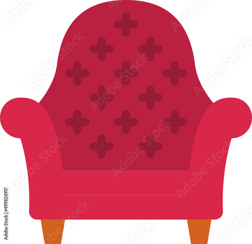 armchair flat icon