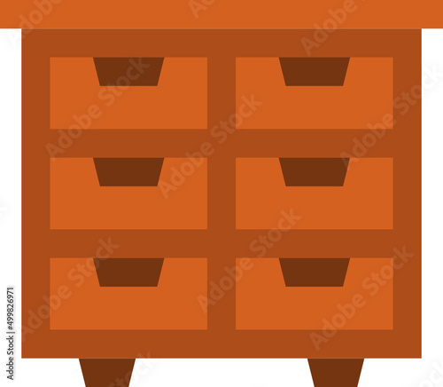 drawers flat icon