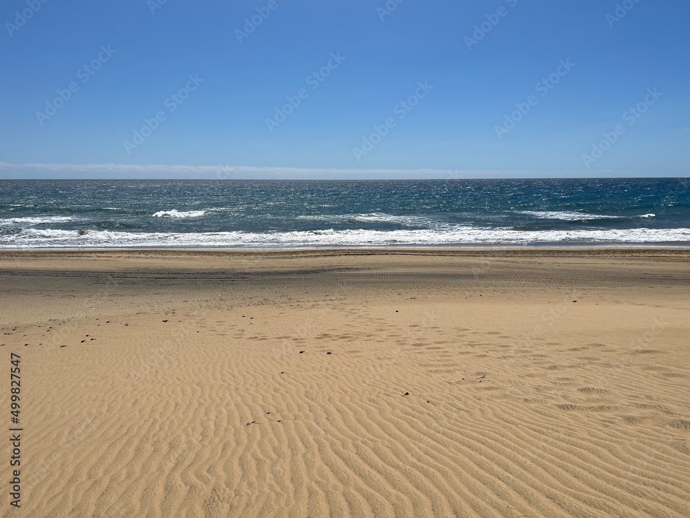 Maspalomas beach on the island of Gran Canaria, Spain