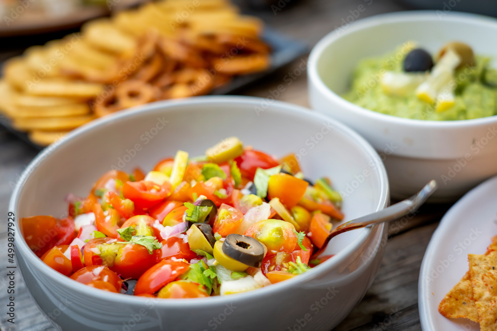 Party Buffet Food Table Healthy Meal Concept. Party Buffet Food Table Healthy Meal Concept.