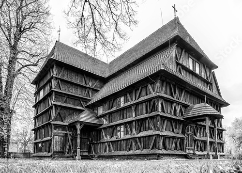 Old wooden articular church in village Hronsek, Slovakia