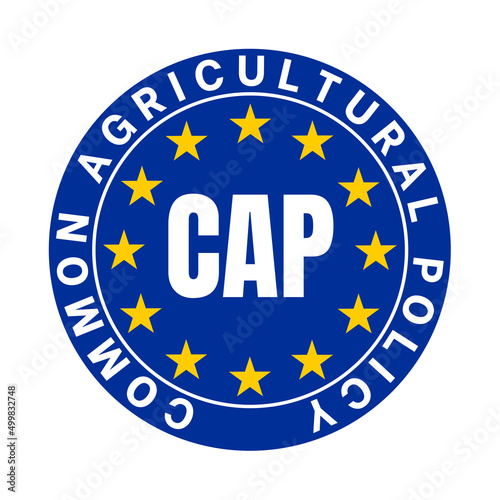 Fotografia CAP common agricultural policy symbol icon