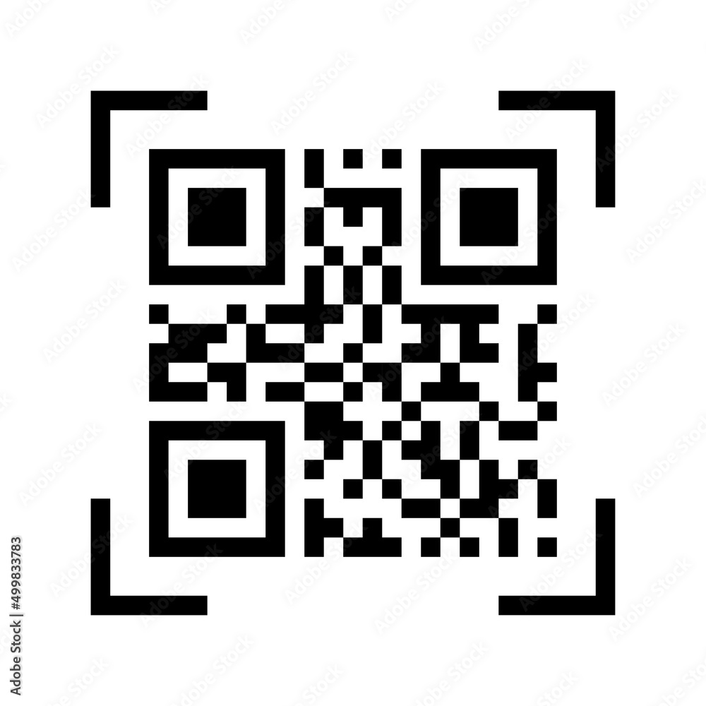 qr-code-icon-qr-code-sample-icon-in-abstract-style-on-white-background