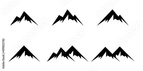 Foto Mountain icon set