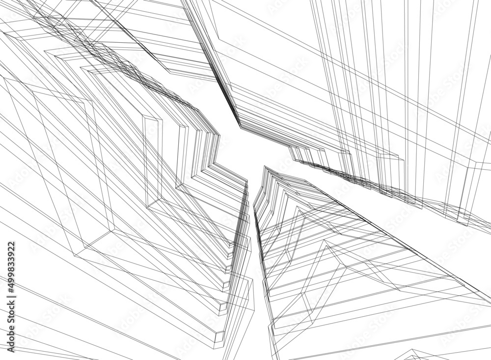 abstract architecture sketch abstract architecture sketch