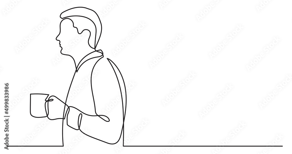 one line drawing of woman professional thinking finding solutions solving problems
