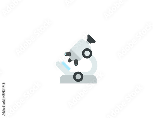 Microscope Vector Isolated Emoticon. Microscope Icon