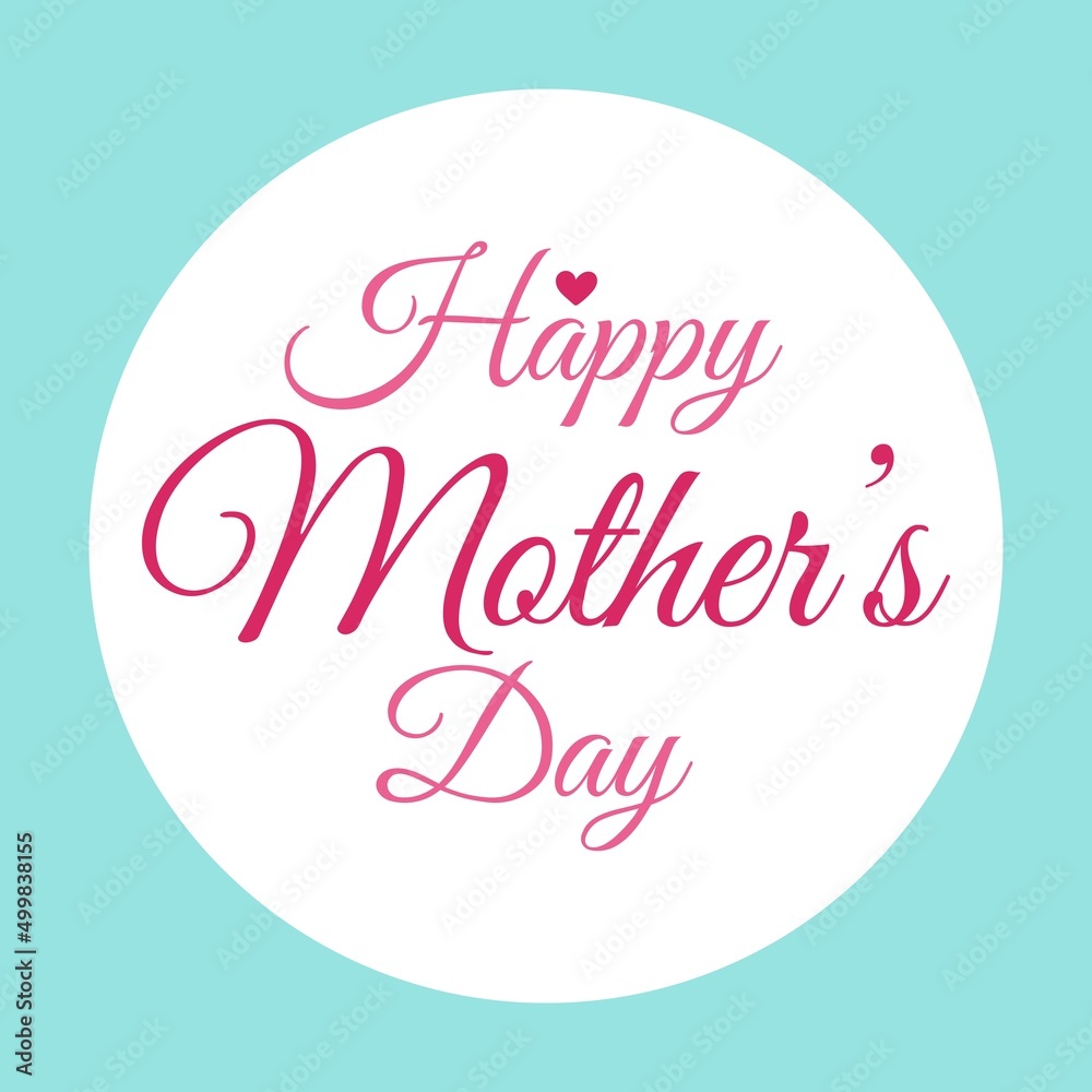 pink inscription happy mother's day, happy mother's day card, lettering, happy mother's day