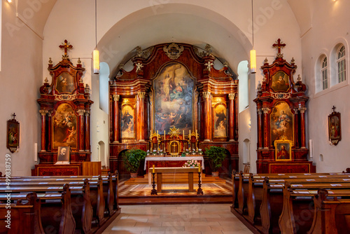 Interiors of Capuchin church (Kapuzinerkirche) in Vienna