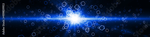 Slika na platnu パーティクル　粒子　量子　粒々　光　粒　粉　ほこり　パウダー　幻想　ファンタジー　キラキラ
