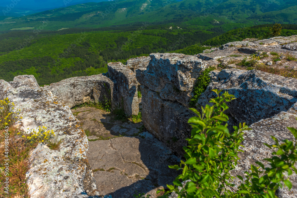 The ancient cave city of Mangup Kale The ancient cave city of Mangup Kale