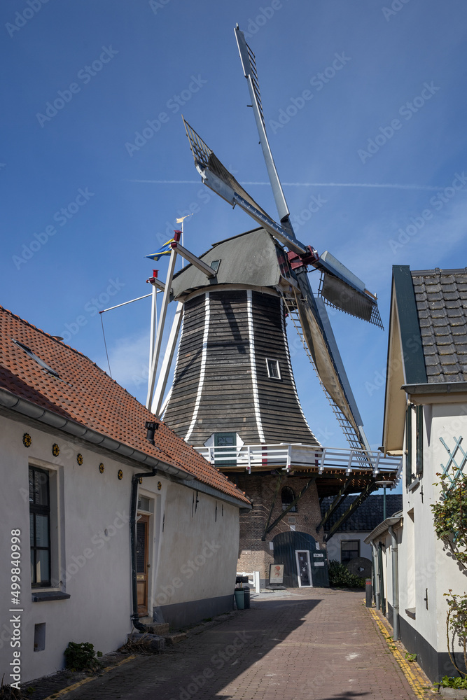 Windmill De Fortuin. Hattem Gelderland Netherlands. 