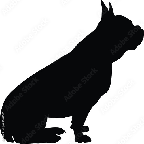 French Bulldog in Silhouette Icon