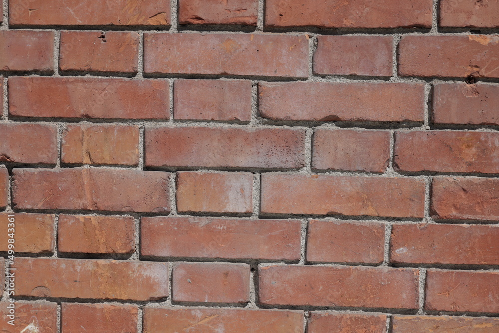 backsteinmauer aus roten ziegelsteinen von fassade backsteinmauer aus roten ziegelsteinen von fassade