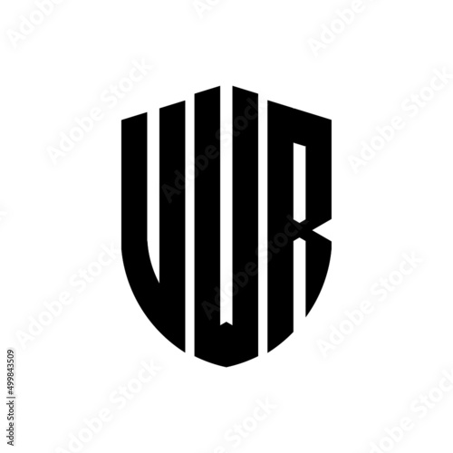 VWR letter logo design. VWR modern letter logo with black background. VWR creative  letter logo. simple and modern letter logo. vector logo modern alphabet font overlap style. Initial letters VWR  photo