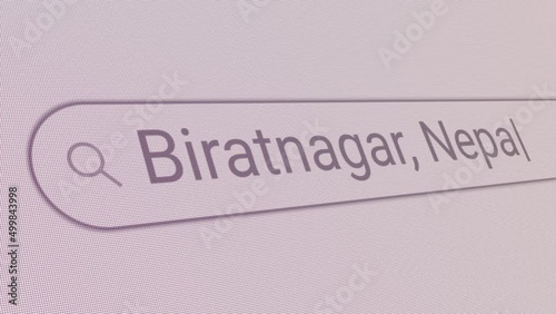 Search Bar Biratnagar Nepal 
Close Up Single Line Typing Text Box Layout Web Database Browser Engine Concept photo