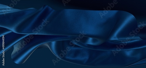 Abstract Blue Waves Stripe ...