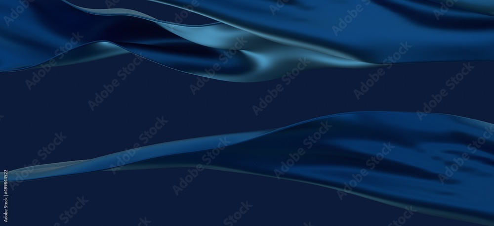 Abstract Blue Waves Stripe Pattern Background - obrazy, fototapety, plakaty 