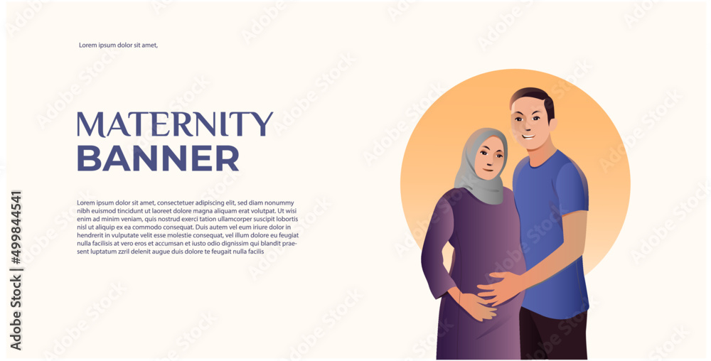 banner of maternity illustration