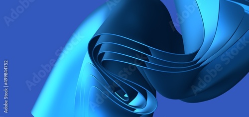 Blue 3D Vertical Wave Lines...