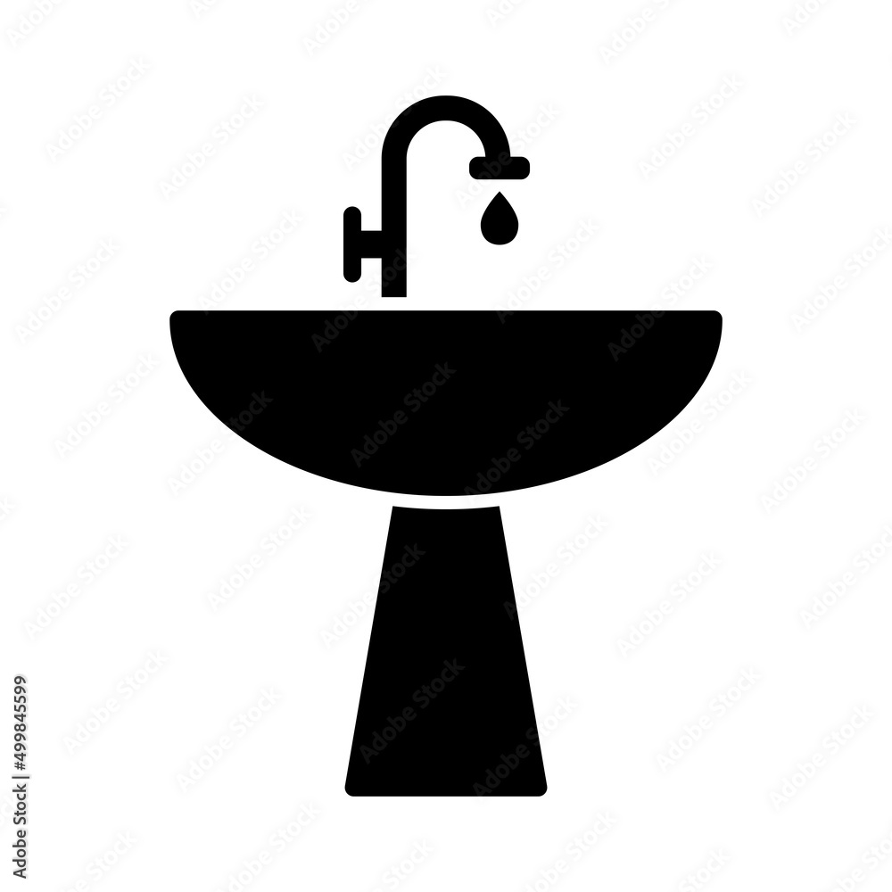 Sink, Wash Basin Icon Logo Design Vector Template Illustration Sink, Wash Basin Icon Logo Design Vector Template Illustration