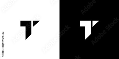 Modern and strong letter T initials logo design 1 photo