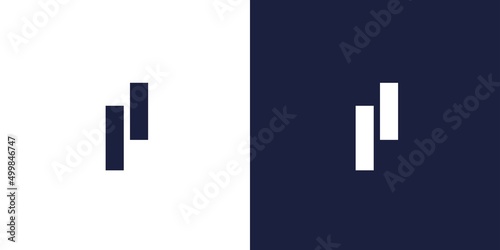  Simple and modern letter P initials logo design 1