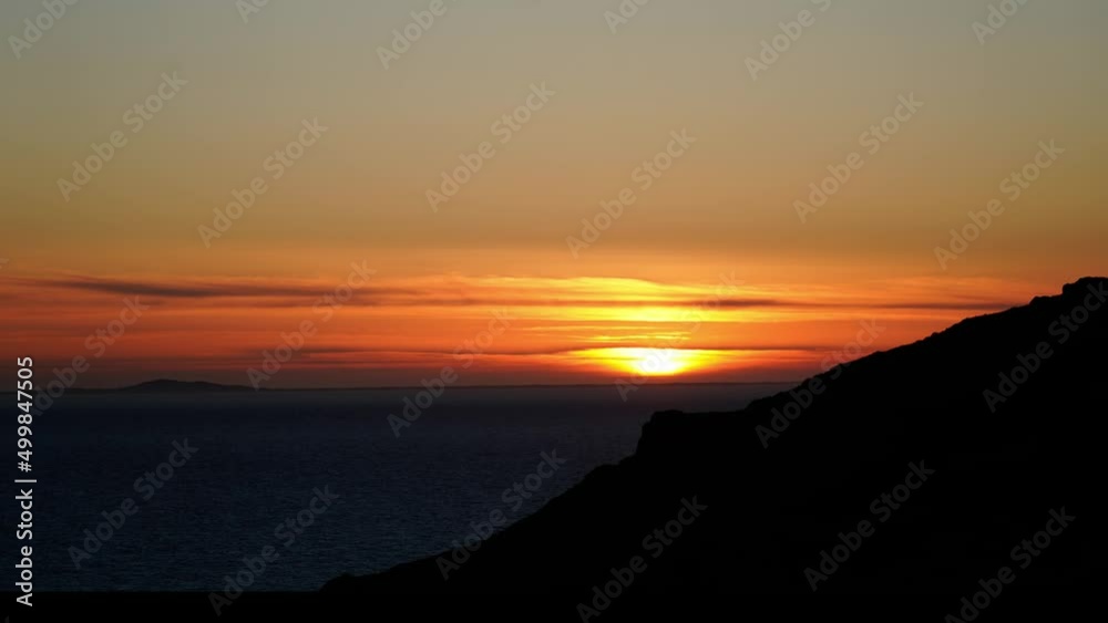 Breath taking timelapse of Sunset over the sea in Scotland 4k Breath taking timelapse of Sunset over the sea in Scotland 4k