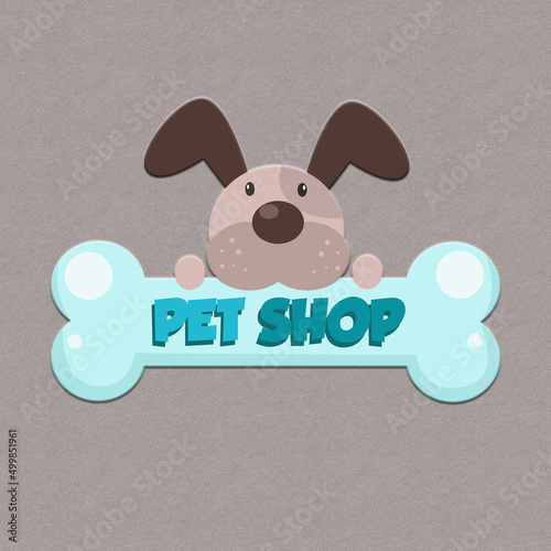 Cute logo for your pet shop