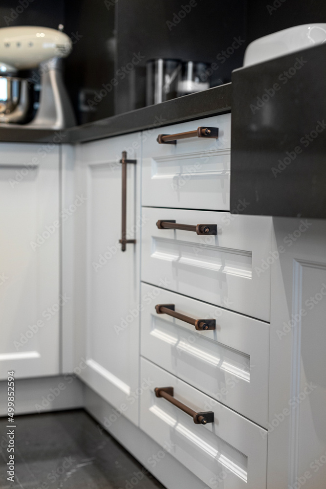 Fototapeta premium modern kitchen interior with kitchen