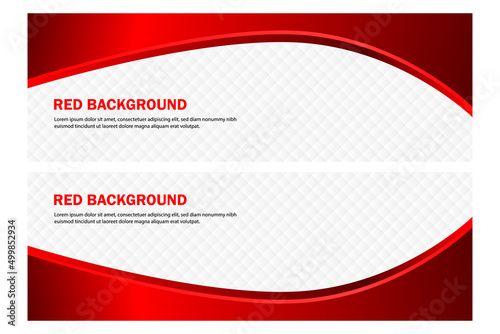 Shiny Red Wavy Headers Background