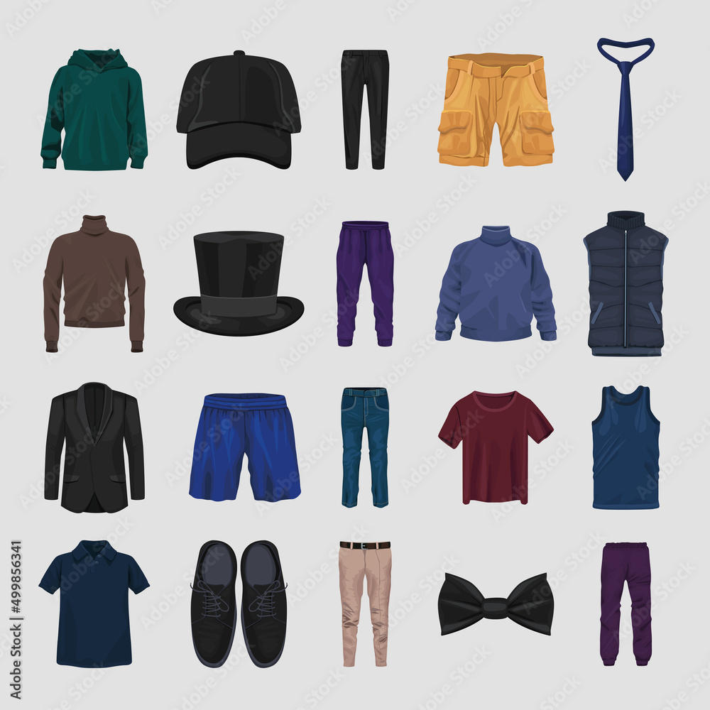 Naklejka premium twenty clothes elegant