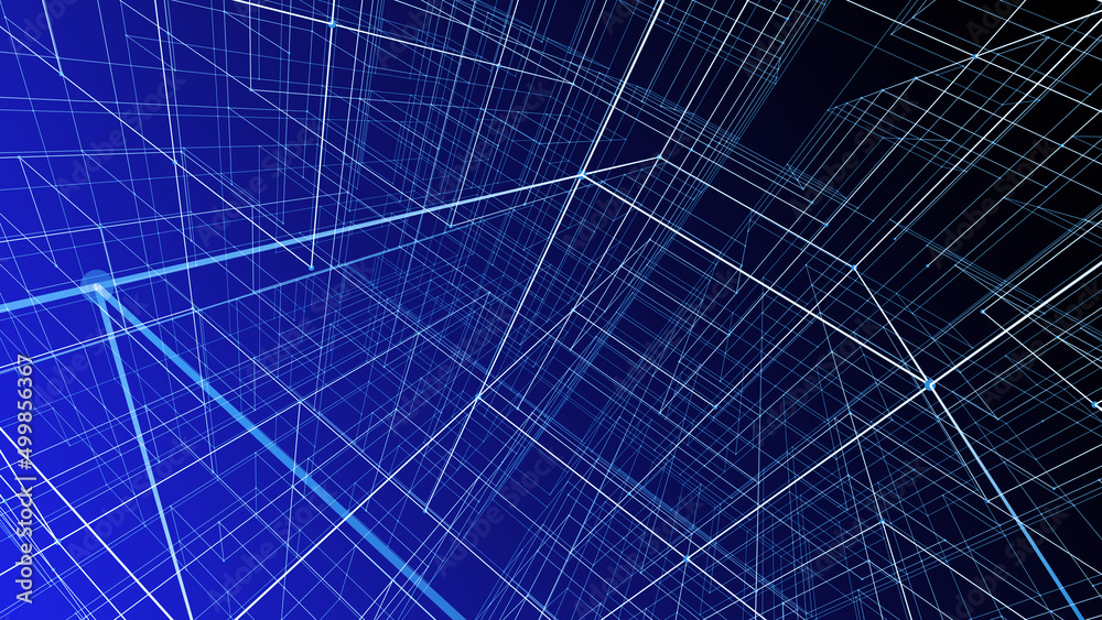 Fototapeta premium sfondo, forma, astratta, tecnologia futuristica, big data, 3d