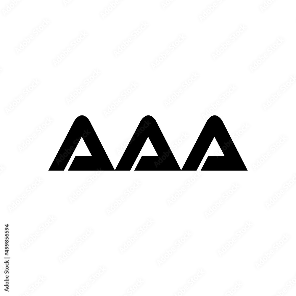 AAA letter logo design with white background in illustrator, vector logo modern alphabet font overlap style. calligraphy designs for logo, Poster, Invitation, etc. AAA letter logo design with white background in illustrator, vector logo modern alphabet font overlap style. calligraphy designs for logo, Poster, Invitation, etc.