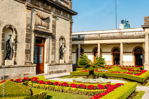 Facade of the Castillo de Chapultepec castle in Mexico City, Mexico, North America photo